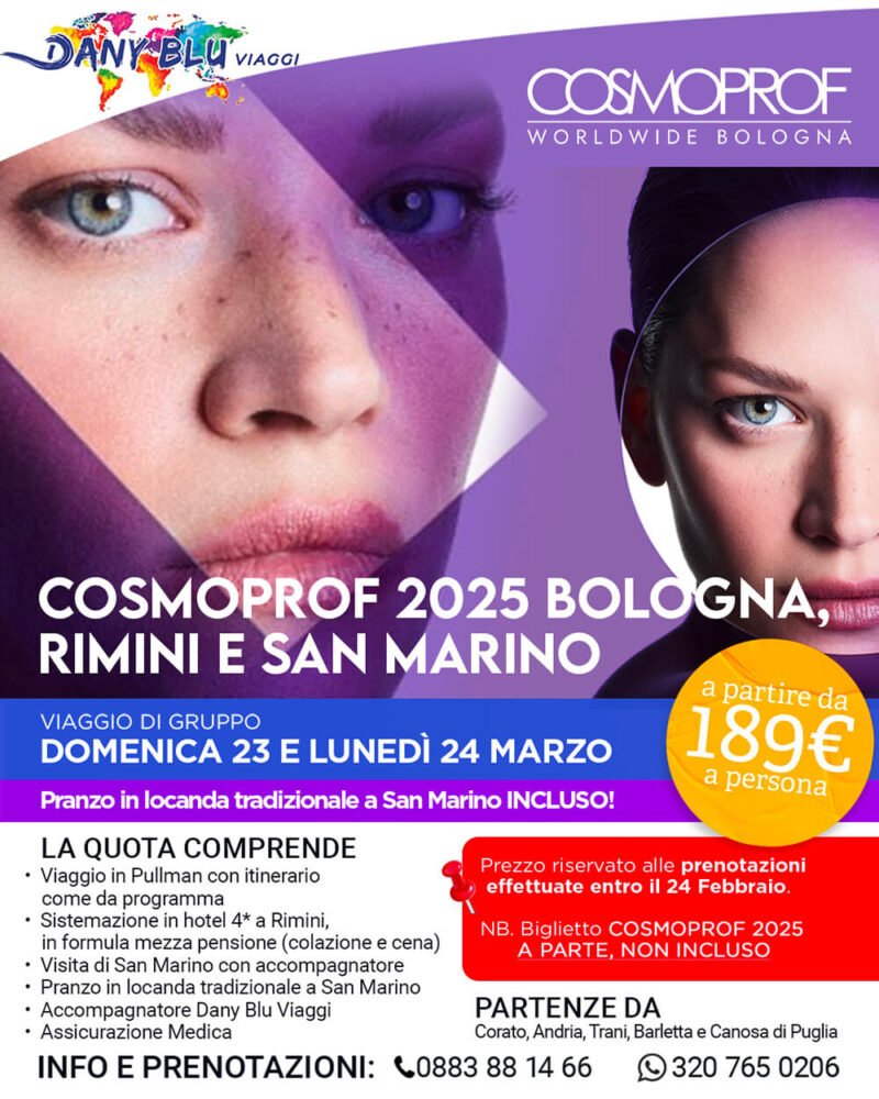 Cosmoprof 2025 Bologna, Rimini e San Marino