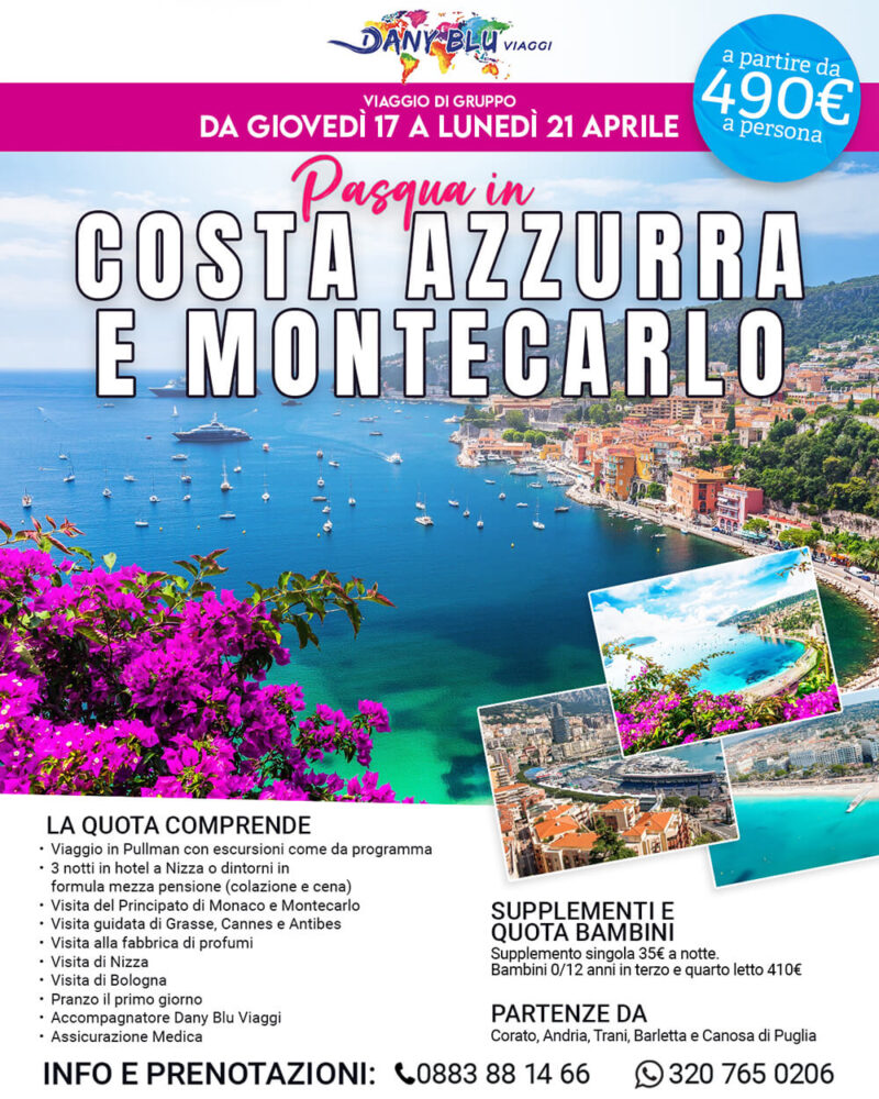 Pasqua in Costa Azzurra e Montecarlo